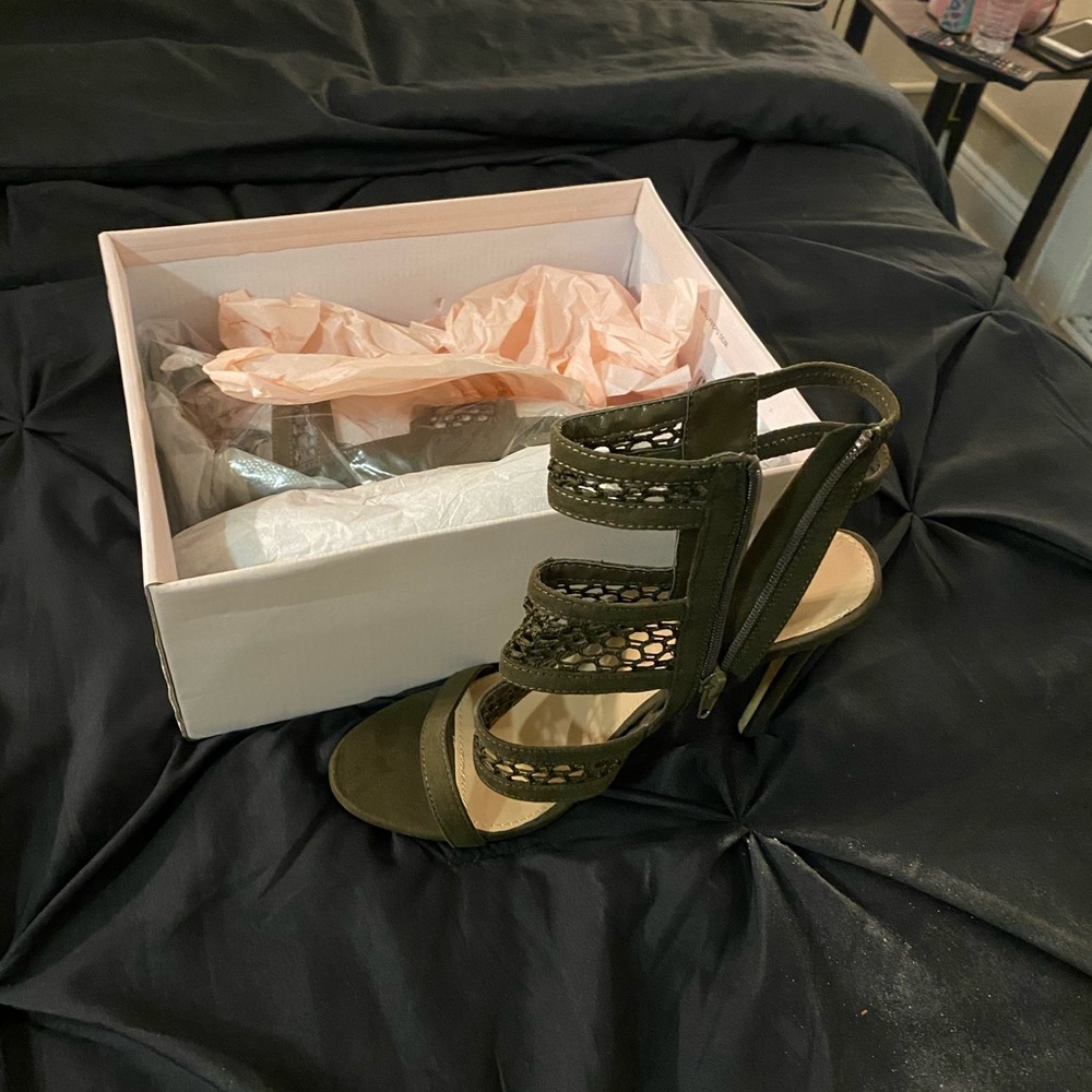 Olive Green Summer Sandals